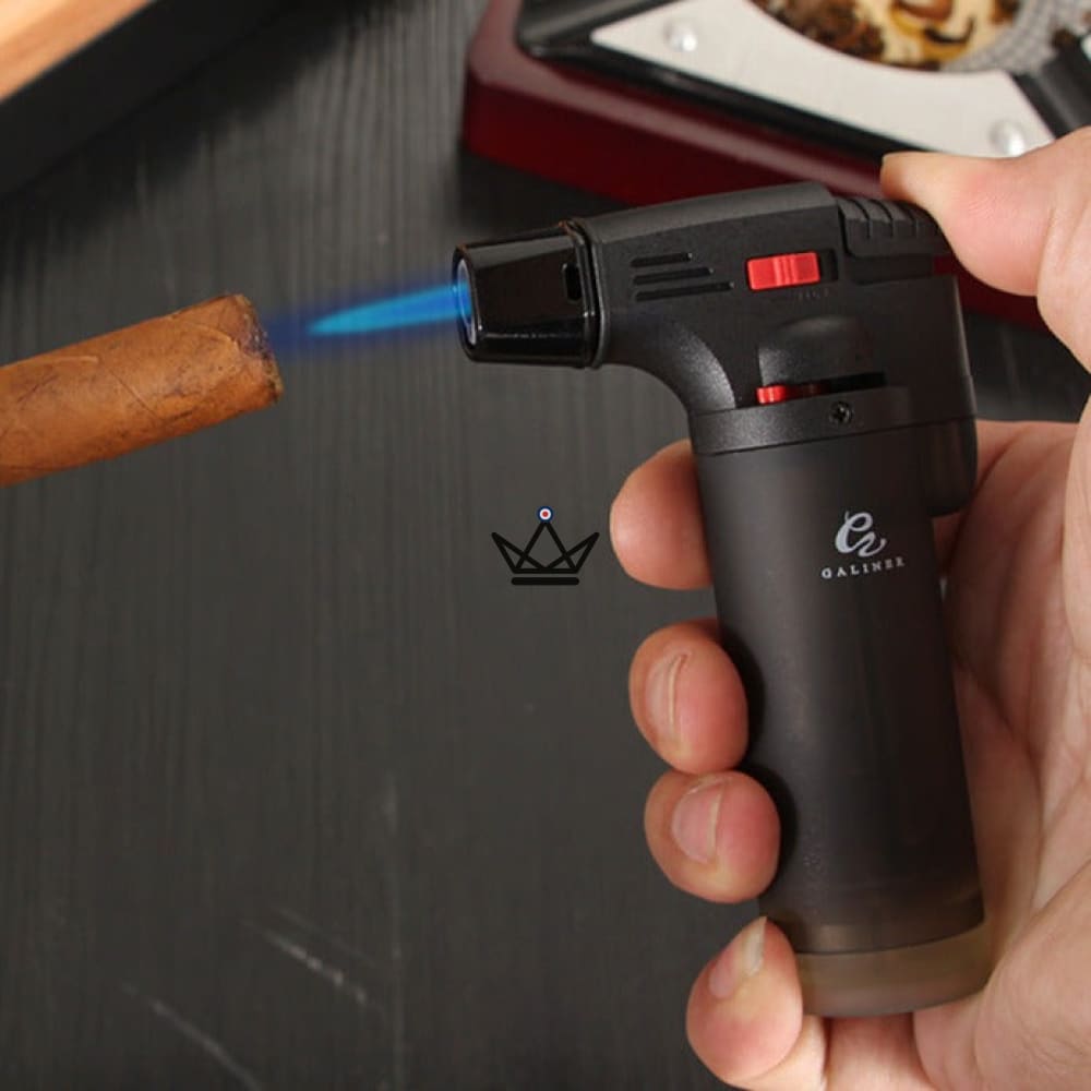 Feuerzeug Stabfeuerzeug GRIPS XXL — Riesenformat, Starke Flamme, Schwarz · Orange · Blau – Ansicht 8
