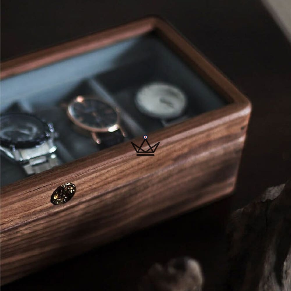 CUSTODIA TEMPORUM Luxury Watch Storage Box — Wood, Velvet, 5 or 10 Watches — view 9