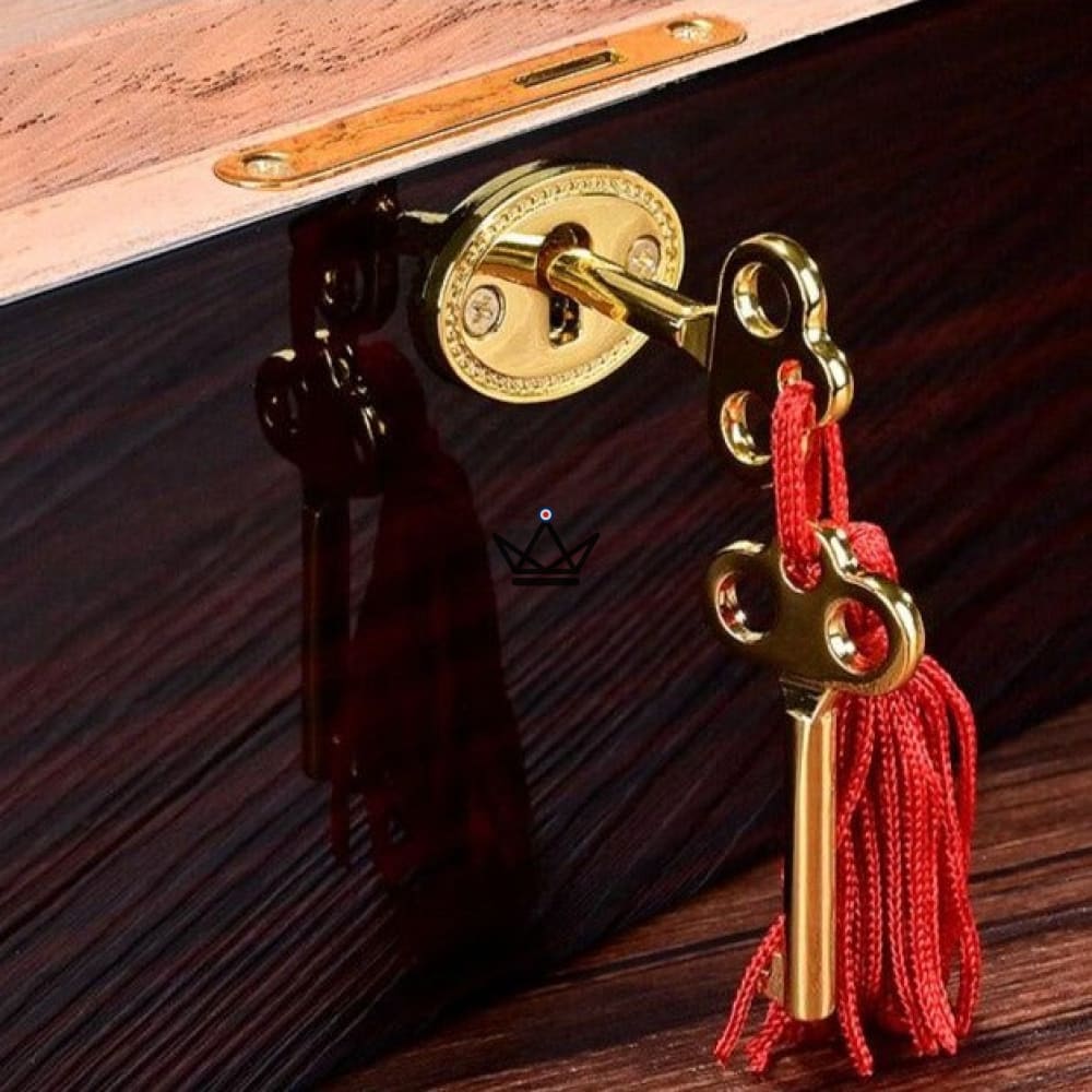FIFTY Edition LUXE Cigar Humidor — Spanish cedar, glass top, front hygrometer, 50 cigars — view 6