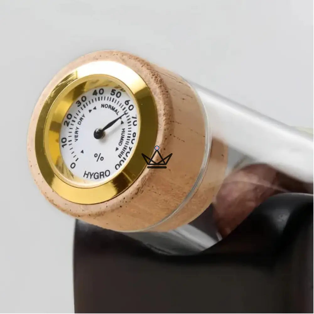 Zigarren-Infuser INFUSIO AXIS – Horizontales Rohr, Zedernholzstopfen, Hygrometer | Ring 73 – Ansicht 4
