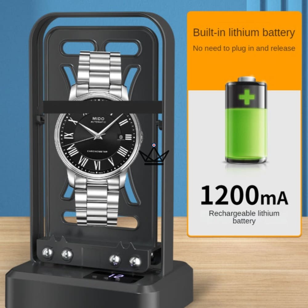 POWERWRIST Automatic Watch Winder — Rotating Balance, LCD, 15-Day Battery — view 17