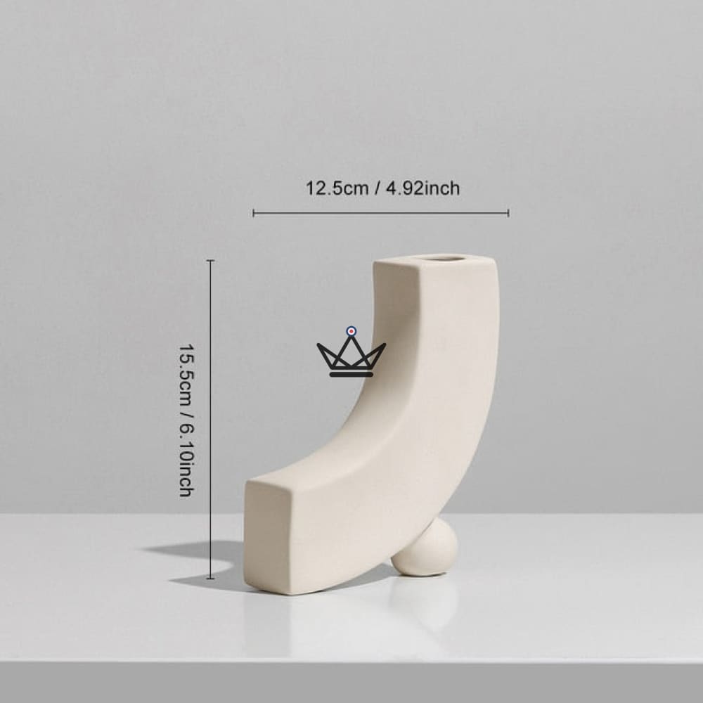 Jarrón de cerámica - Cosine — B