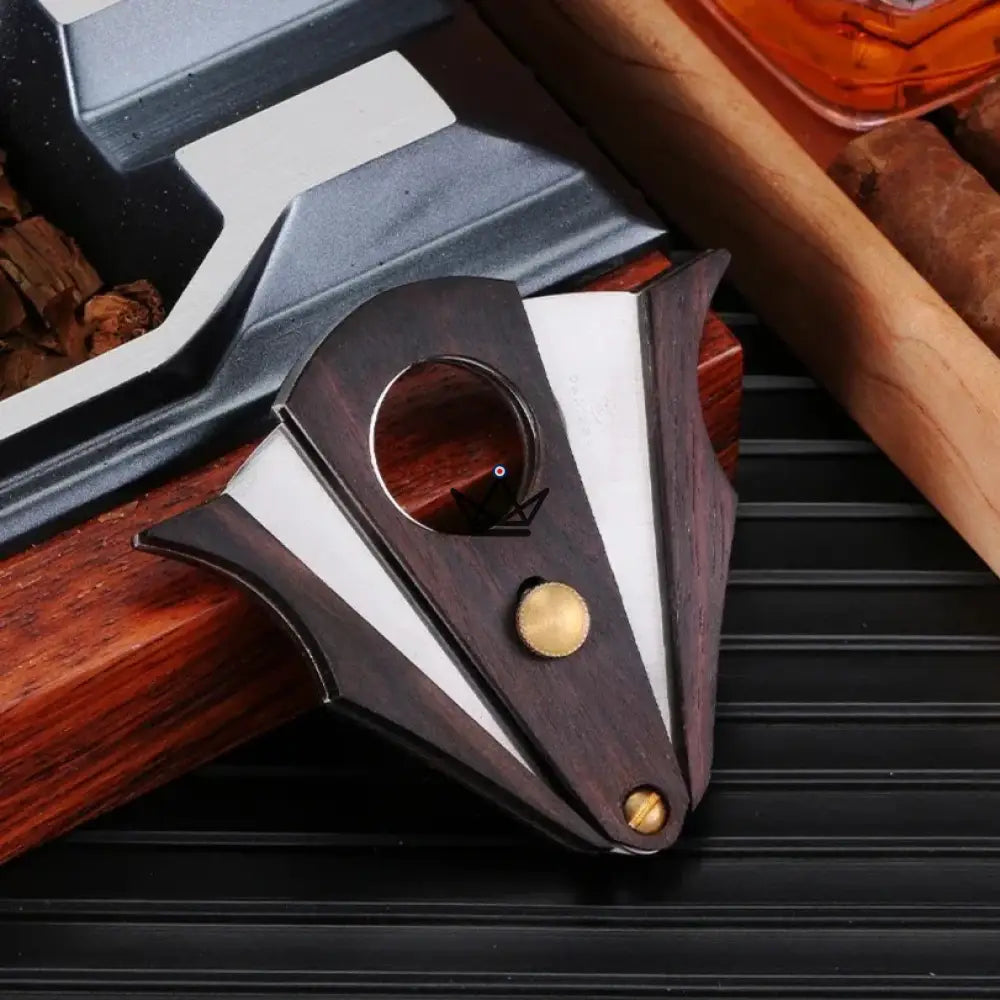 Cigar Cutter WOOD ORIGINAL -- Metal & Wood, 7.8 x 5.8 cm | Collection Box — view 2