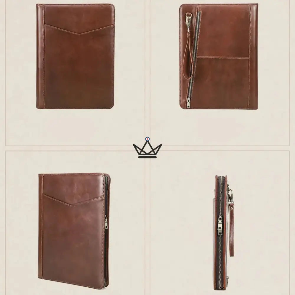 Customizable A4 Leather Folio — iPad Pro & Organizer — VOYAGEUR PadFolio — view 9