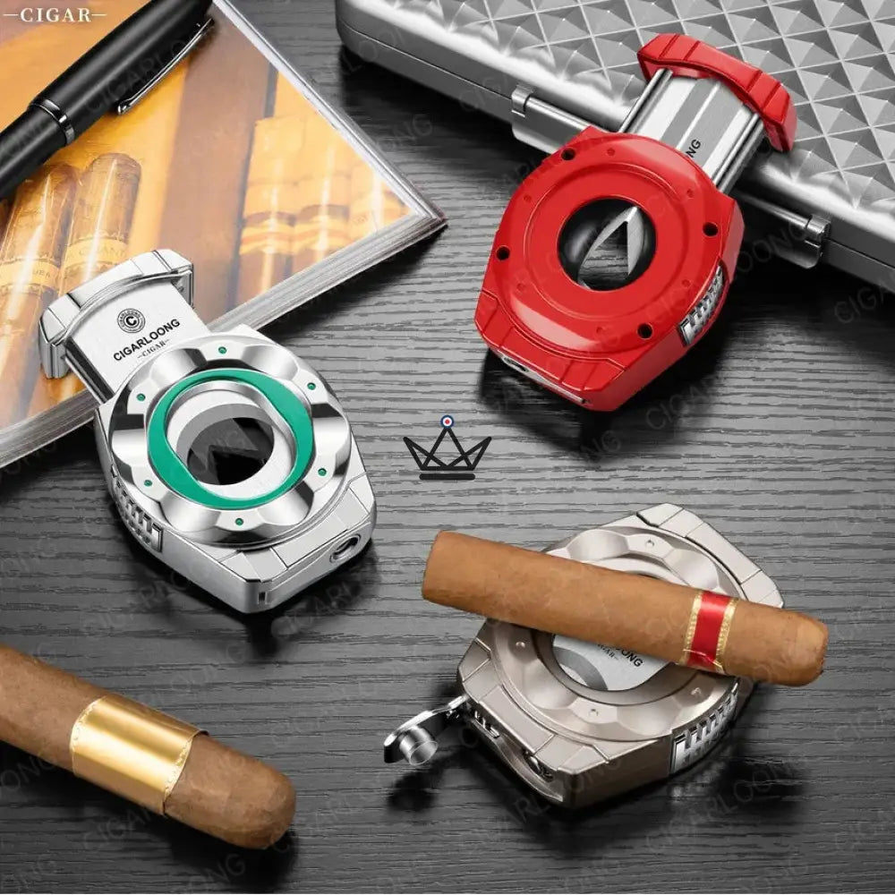4-in-1 Stainless Steel Cigar Cutter - CALIBRIUM — view 3