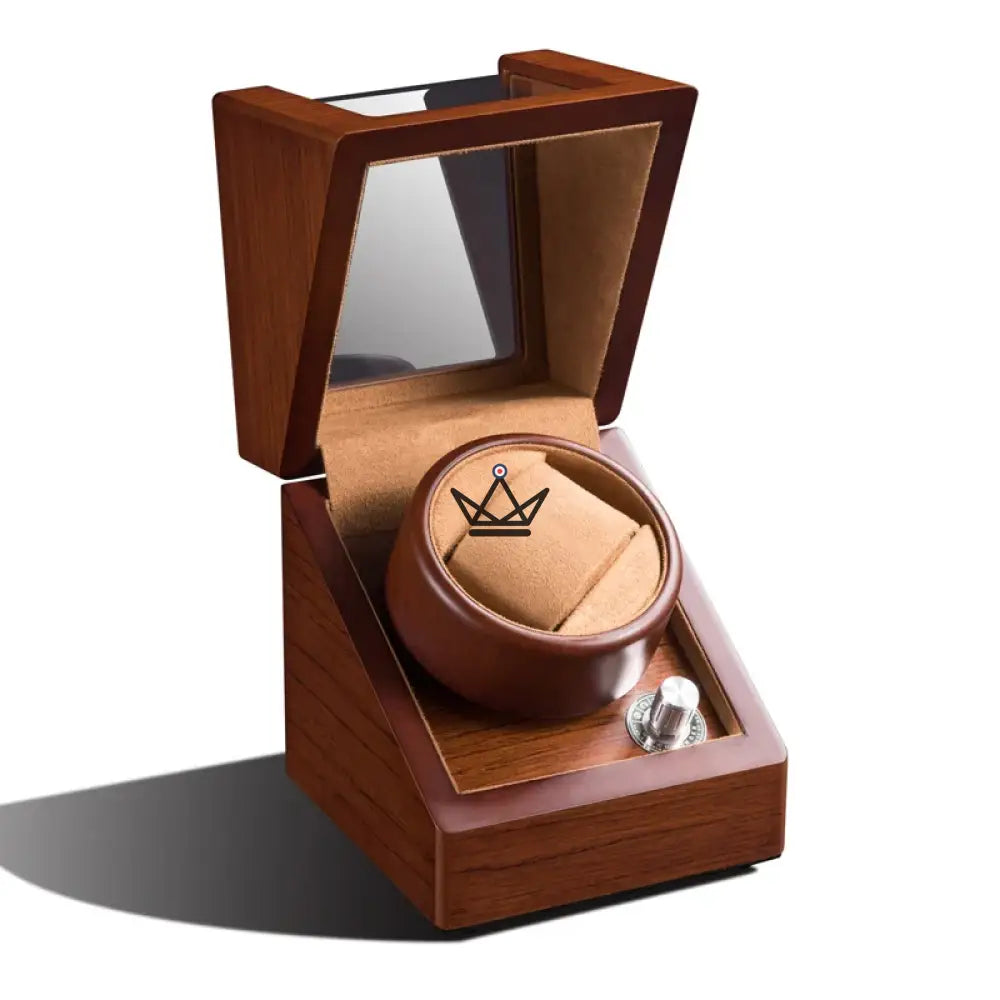 RUSTIC HERITAGE Automatic Watch Winder — Refined Wood, 3 Configurations, 5 Modes — view 5