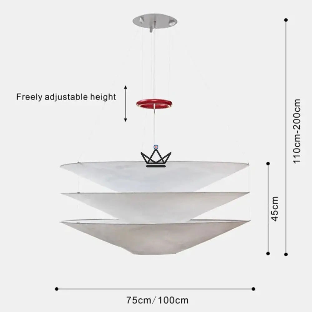 Chandelier Ceiling Light Designer Lighting - Wind Origami — view 6