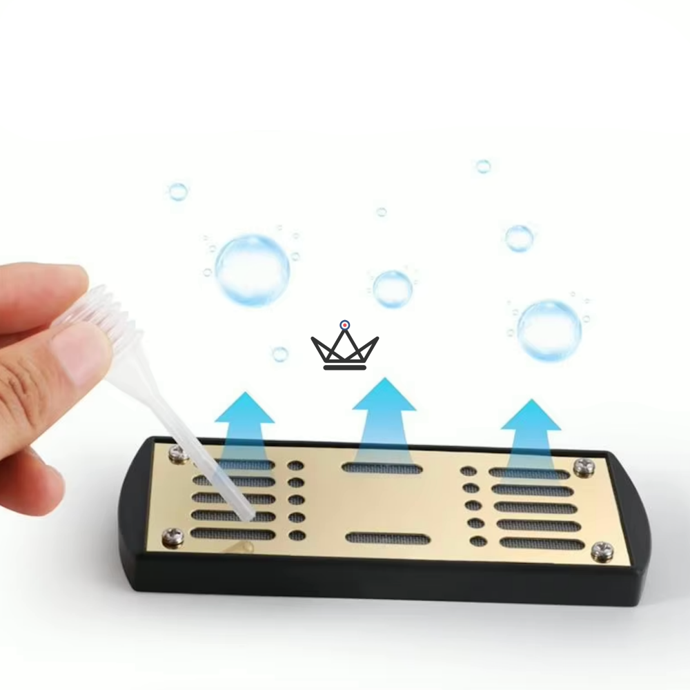 RECTA PREMIUM Cigar Humidor Humidifier — 13 × 5 cm, ABS & Oasis, Gold or Silver — view 4