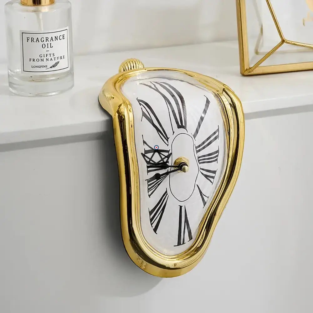 Soft Watch Design Clock – Salvador Dali Inspiration — Imperial Gold