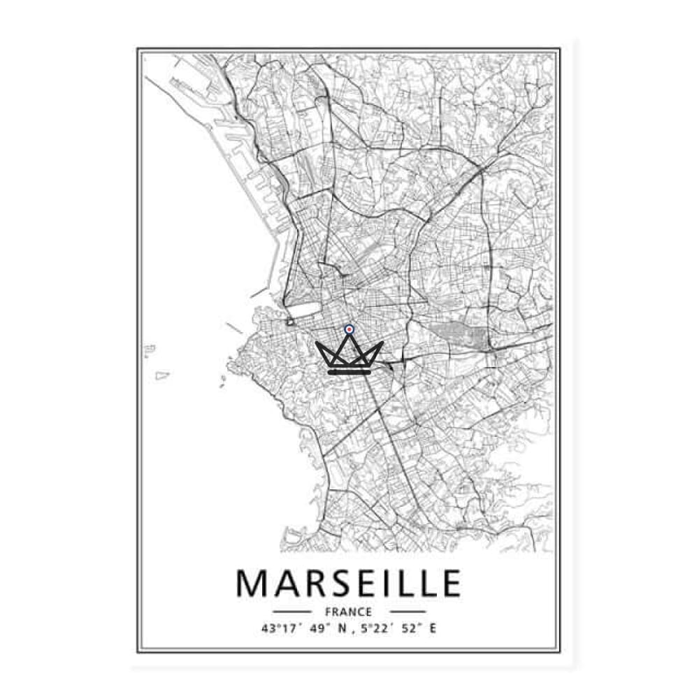 Mapa de la ciudad carteles — vista 25