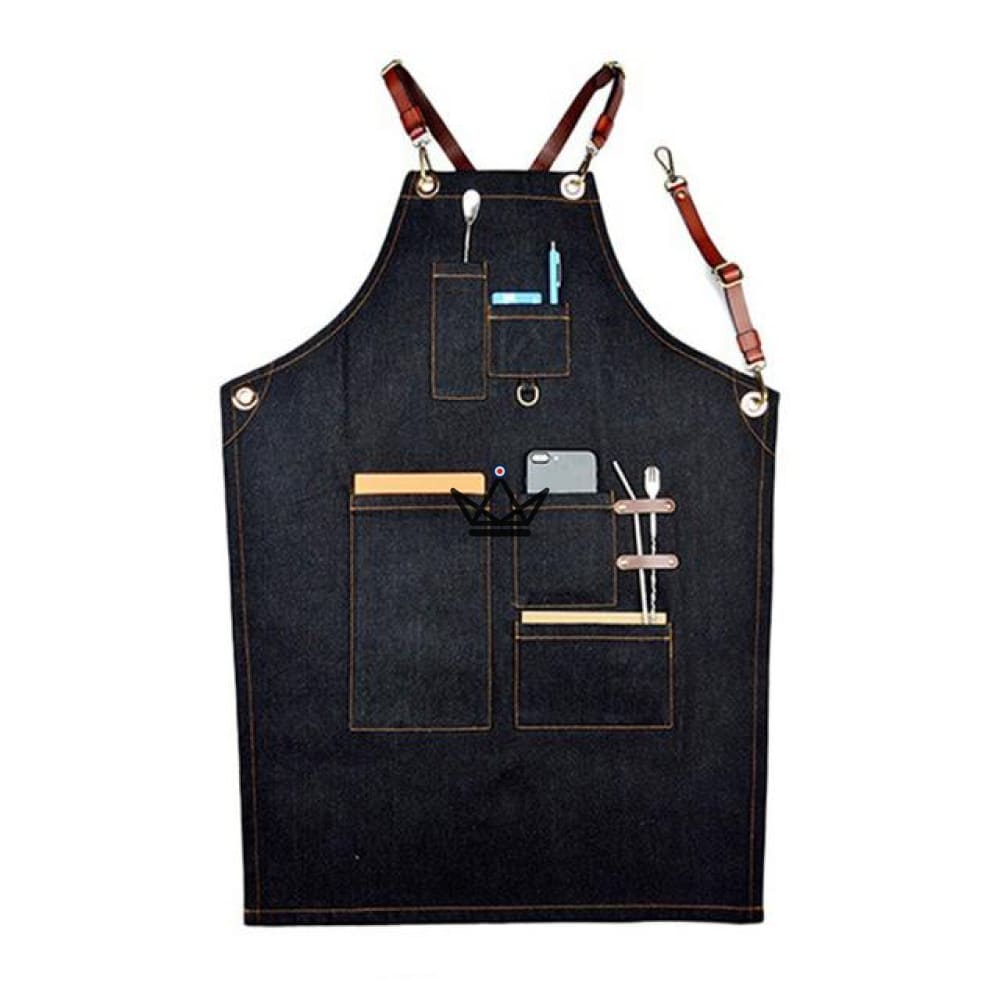 KHEFI Barista Apron Canvas & Leather Straps - 4 Configurations — LOOPS