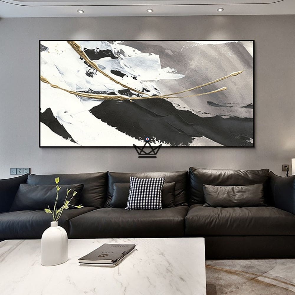 Pintura al óleo sobre lienzo XXL - Ecos cromáticos - vista 2