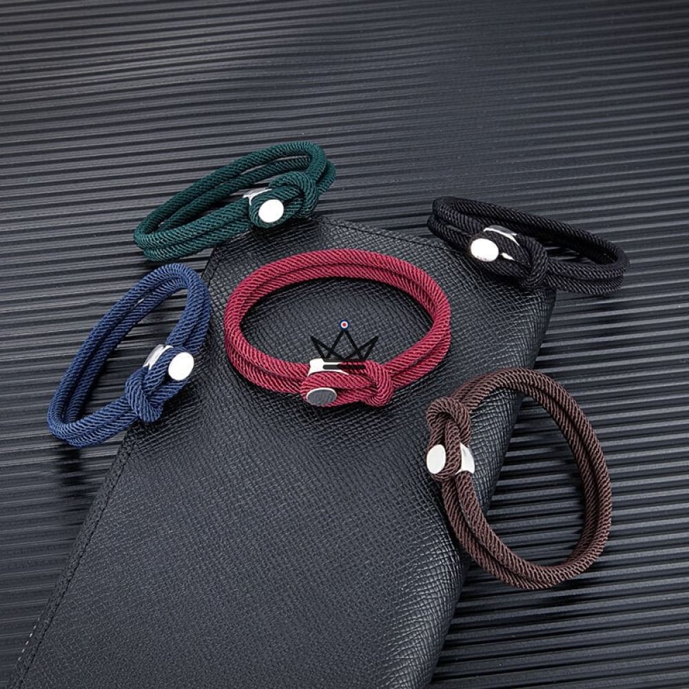 Armband ODIN - Wikingerhammer Mjölnir Silberfarben - 10 Farben 3 Grössen