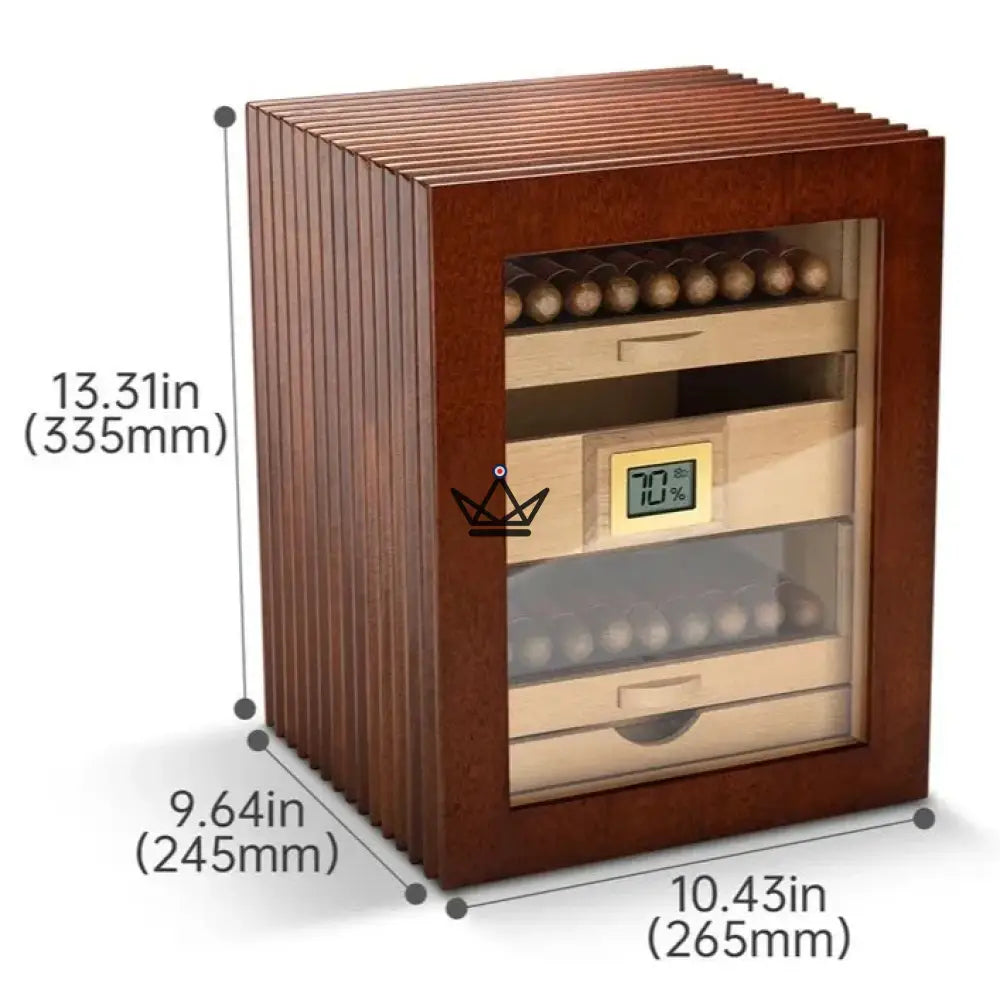 Zigarrenhumidor Ariston Edition – Zedernholz, mit mehreren Schubladen, goldene Scharniere, 55 oder 115 Zigarren – Ansicht 13