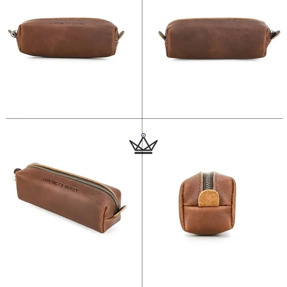 Customizable Leather Pouch - Pens & Glasses - VOYAGEUR Orion — view 8