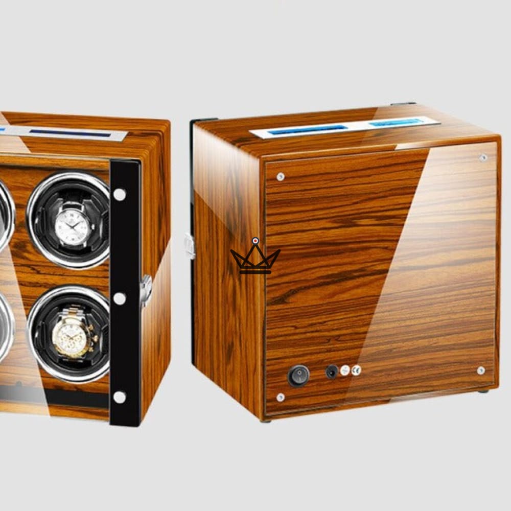 Uhrenbeweger BANGERS — Holz, für 2 bis 9 Uhren, LED, LCD-Anzeige, Fernbedienung – Ansicht 16