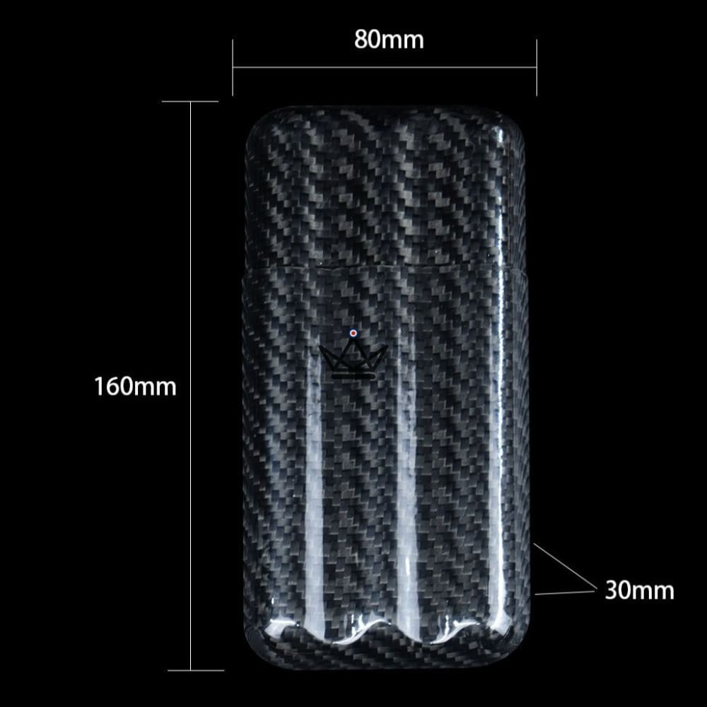 CARBON Cigar Case — carbon fiber, 2 or 3 cigars, 60 ring gauge max — view 6