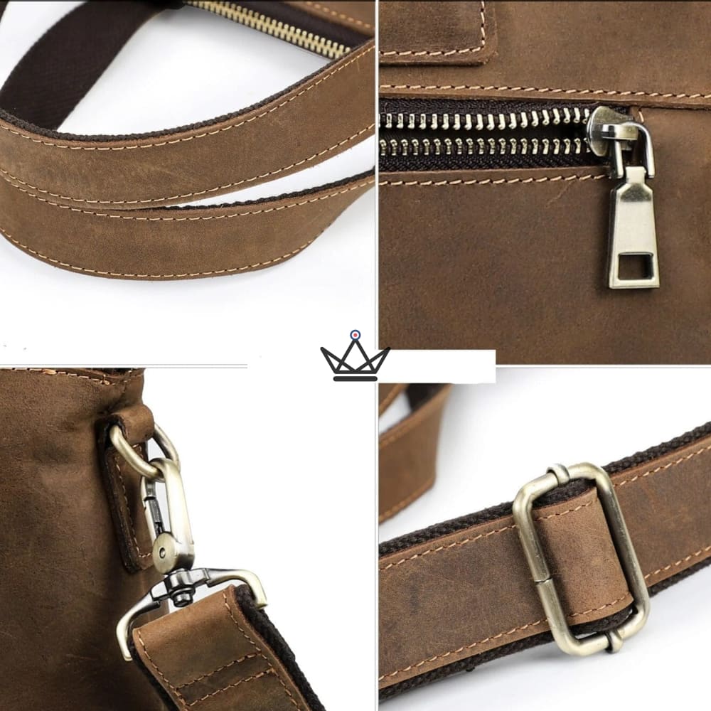 Customizable leather work bag - Voyageur Manhattan — view 5