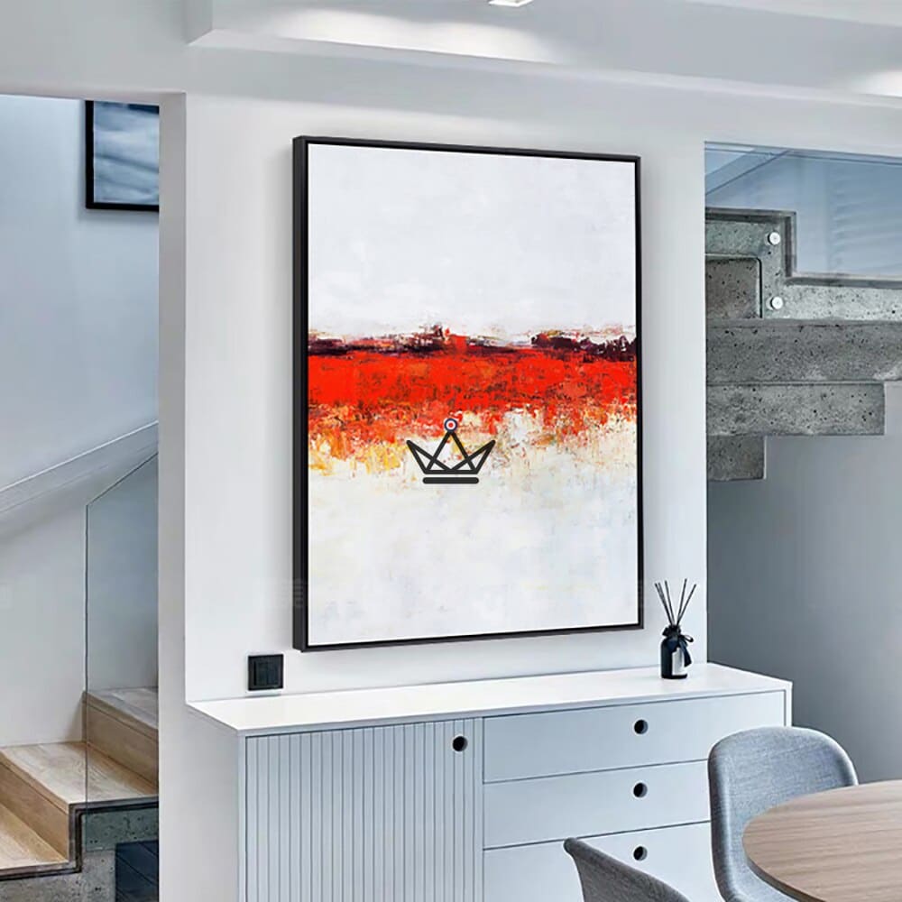 XXL-Ölgemälde auf Leinwand - Scarlet Energy – Ansicht 2