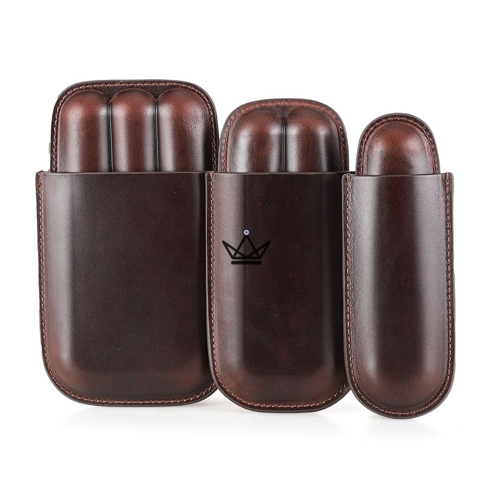 Personalisierbares Leder-Zigarrenetui – Voyageur Classic | 1, 2 oder 3 Zigarren – Ansicht 9