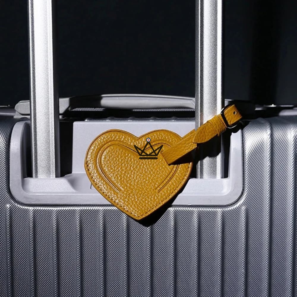 Personalisierbarer Gepäckanhänger aus Leder – Voyageur Wappen – Ansicht 16