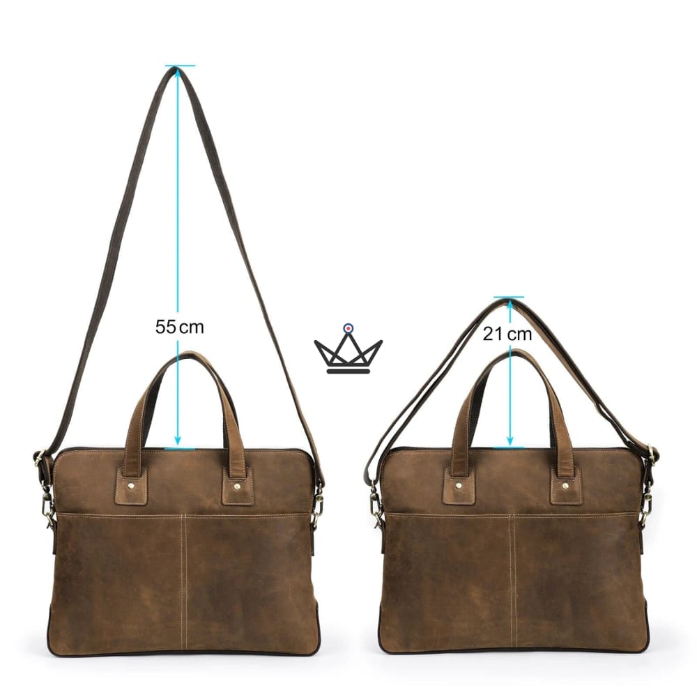 Customizable leather work bag - Voyageur Manhattan — view 6