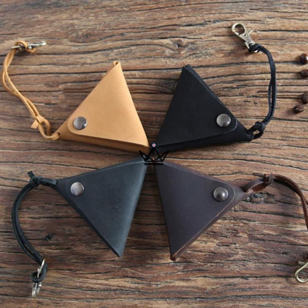 Bolso triángulo de cuero