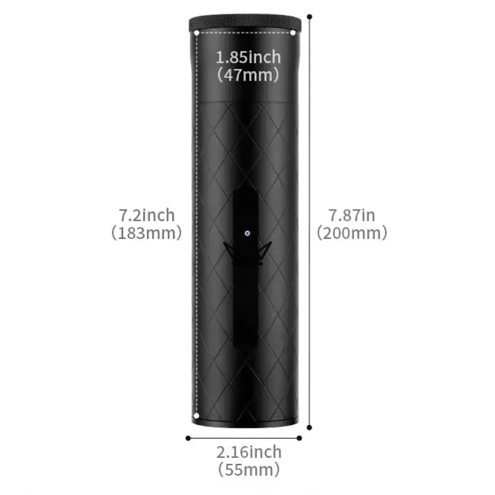 Zigarren-Etui Sentinelle Quattro — gefrästes Aluminium, 4 Zigarren, integrierter Hygrometer & Befeuchter, Seitenfenster, 6 Ausführungen – Ansicht 12