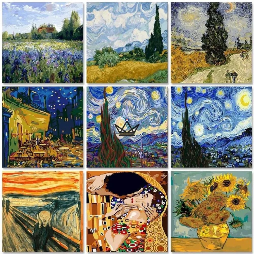 🎨 Malen nach Zahlen - MaestroColor (Munch, Vincent van Gogh, Klimt) 🎨 Malen nach Zahlen - MaestroColor (Munch, Vincent van Gogh, Klimt)