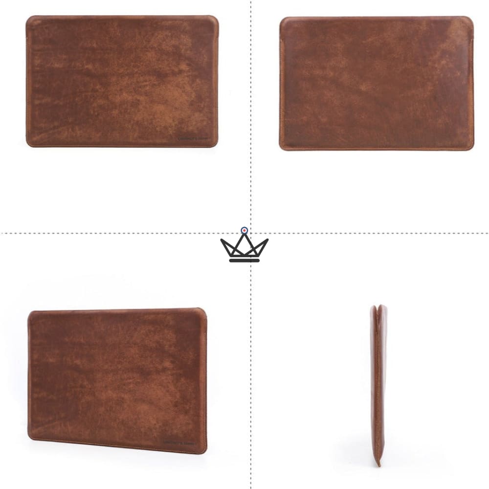 Customizable Leather Laptop Case - Voyageur Sicuro — view 9