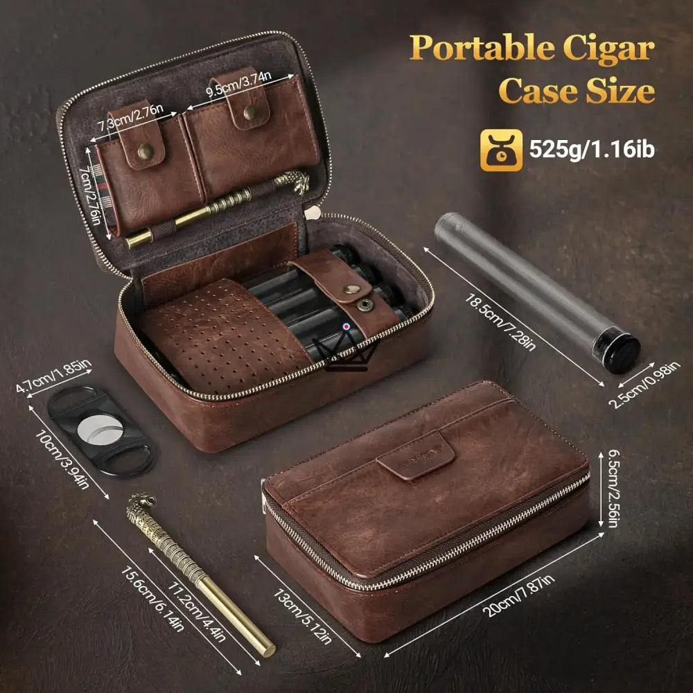 Travel cigar humidor and accessories - Magyars Crystal — view 3
