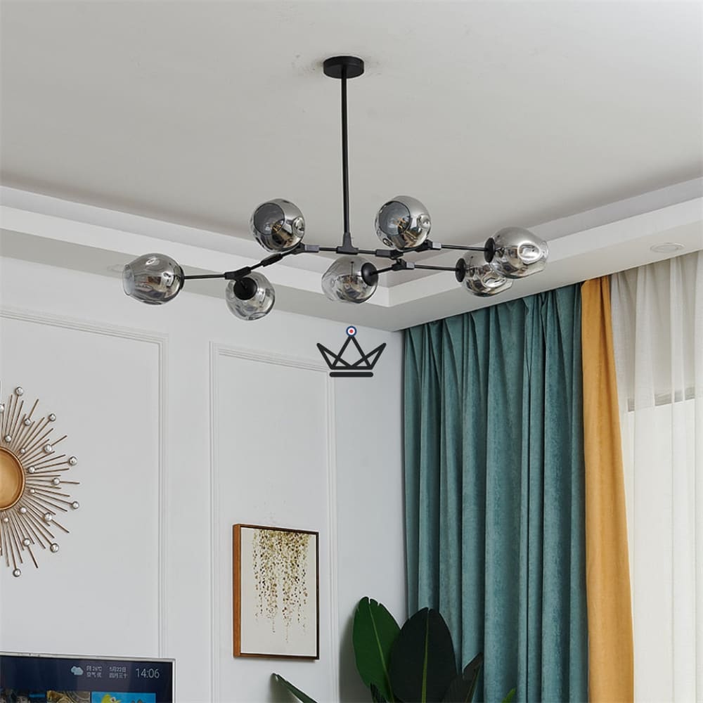 Artikulierte industrielle Deckenleuchte – Branching Bubble Style – Ansicht 15