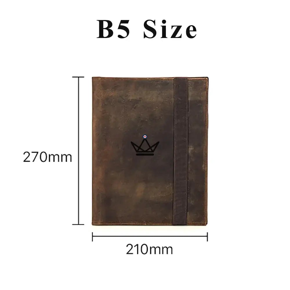 Customizable Leather Document Holder - A5 / B5 Tablet & Notebook - VOYAGEUR Folio — view 8