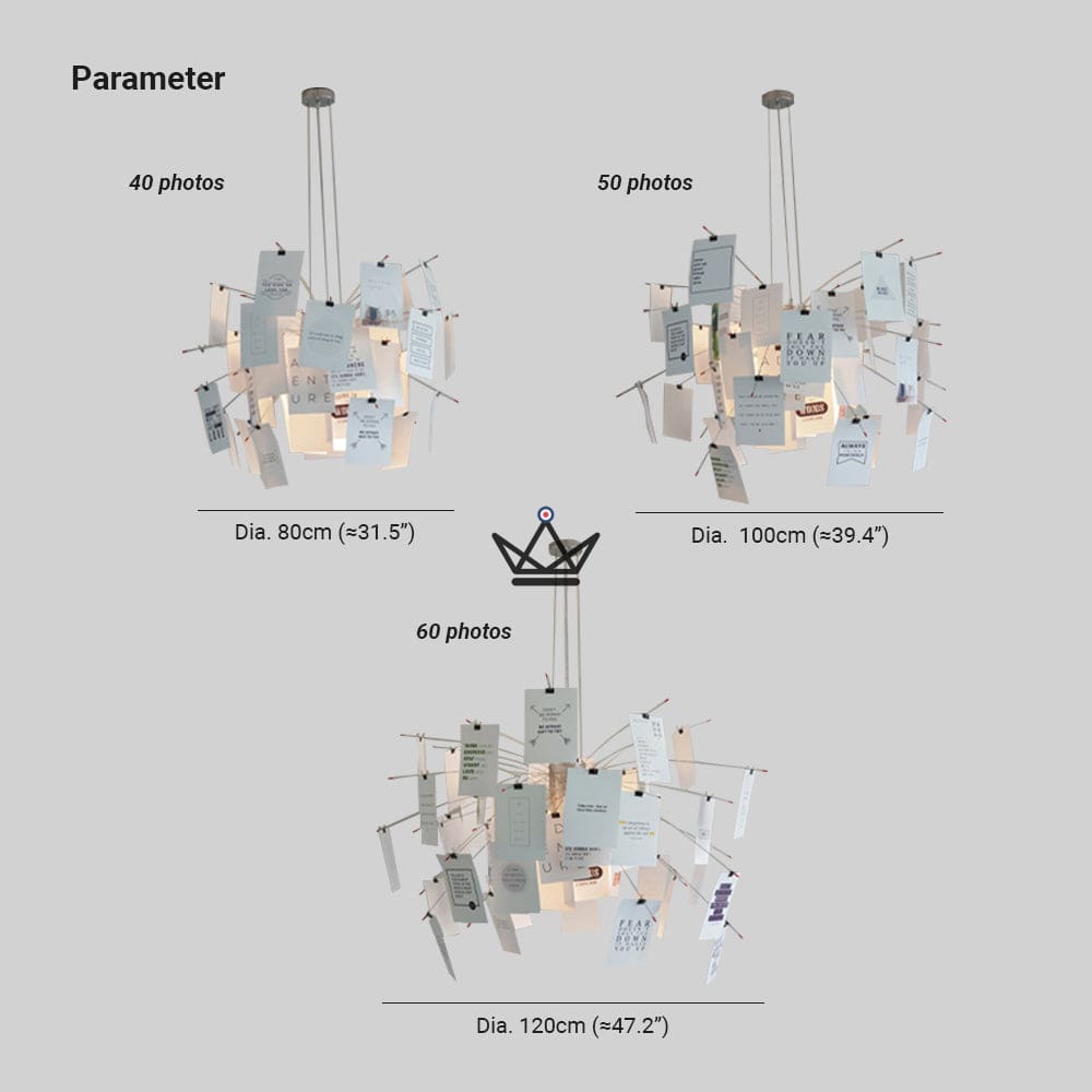 Kronleuchter-Aufhängung Beleuchtung - Zettel Style Memosphere – Ansicht 4