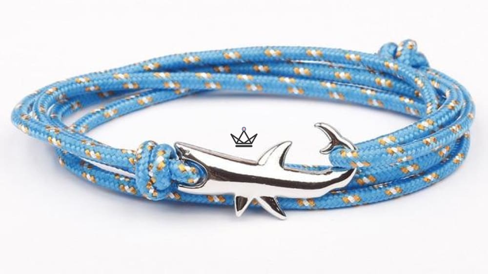 Neptun-Armband – Anker versilbert & Tau – 19 Farben – Ansicht 13