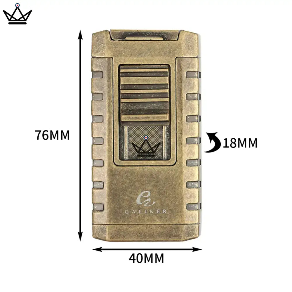 Coffret Héritage de Luxe — cave cèdre espagnol 100 cigares, briquet, coupe-cigare, porte-cigare & tube dorés — image 7