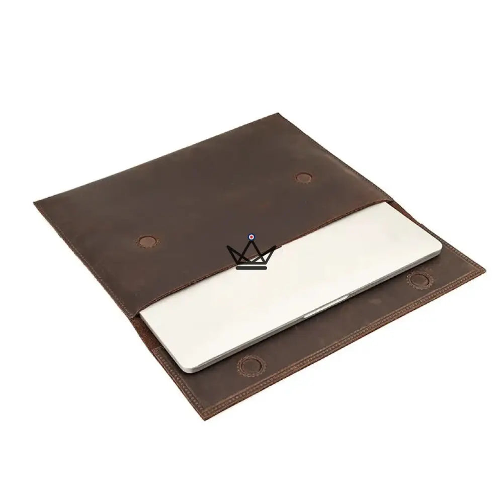 Customizable Leather Macbook Sleeve 13"-14" - MISSIVE Traveler — view 12