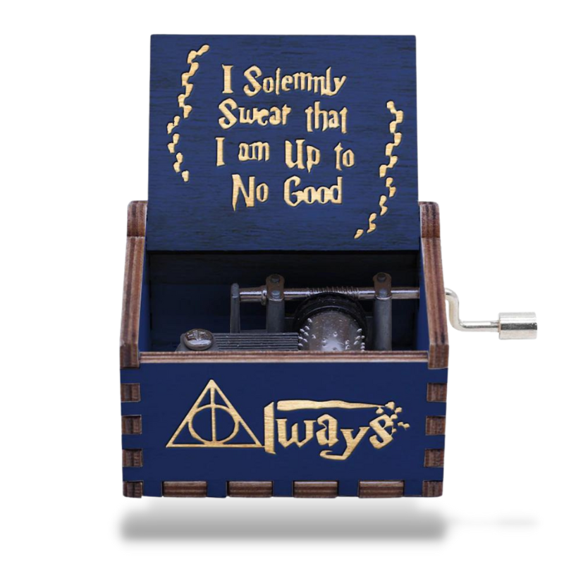 Boîte à Musique Bois Harry Potter — Bleu — photo 1