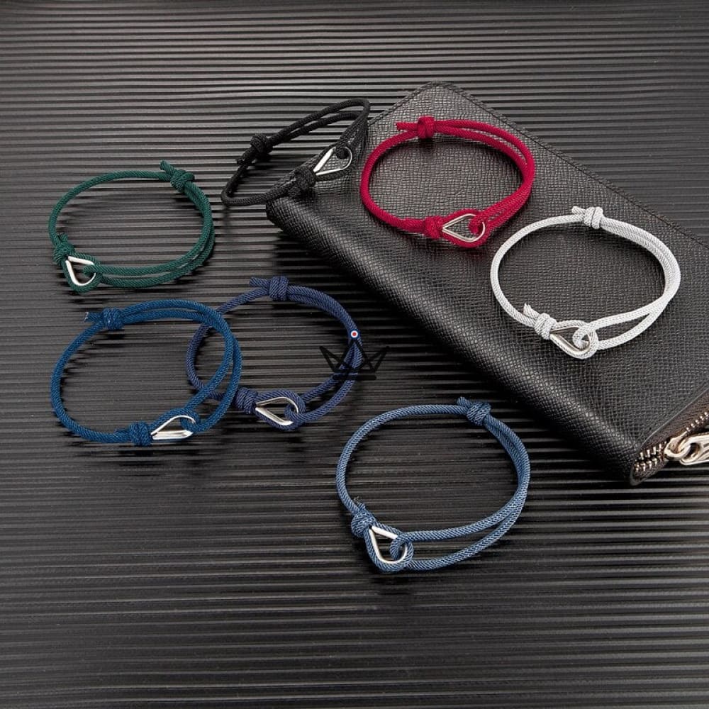 Armband Harlow – Silbertropfen & Verstellbares Band – 11 Farben Armband Harlow – Silbertropfen & Verstellbares Band – 11 Farben