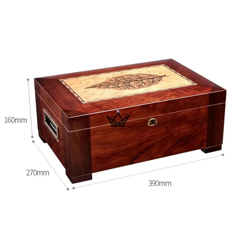 Zigarrenhumidor Zeder Aura – Palisander & Abalone, 100 Zigarren, verstellbare Zederteiler, Goldschloss – Ansicht 4