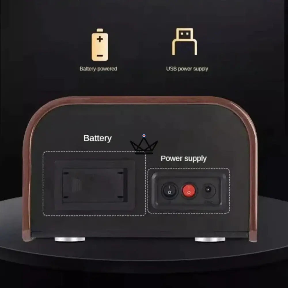 Uhrenbeweger für Automatikuhren RETROWIND LUXE — Luxuriöses Holz, Retro-Design, Multi-Modi – Ansicht 10