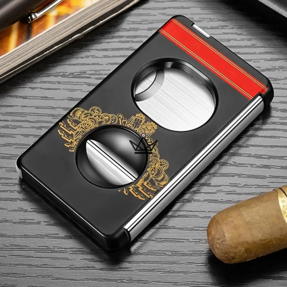 Elite Slice Cigar Cutter — 3 Cuts in 1 (Straight, V, Punch), Stainless Steel & Premium Resin, 6 Finishes, Gift Box Included — view 13