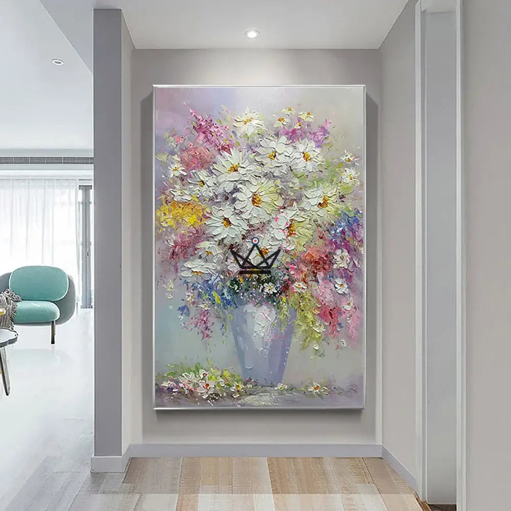 Pintura al óleo sobre lienzo XXL - Floral Burst - vista 2