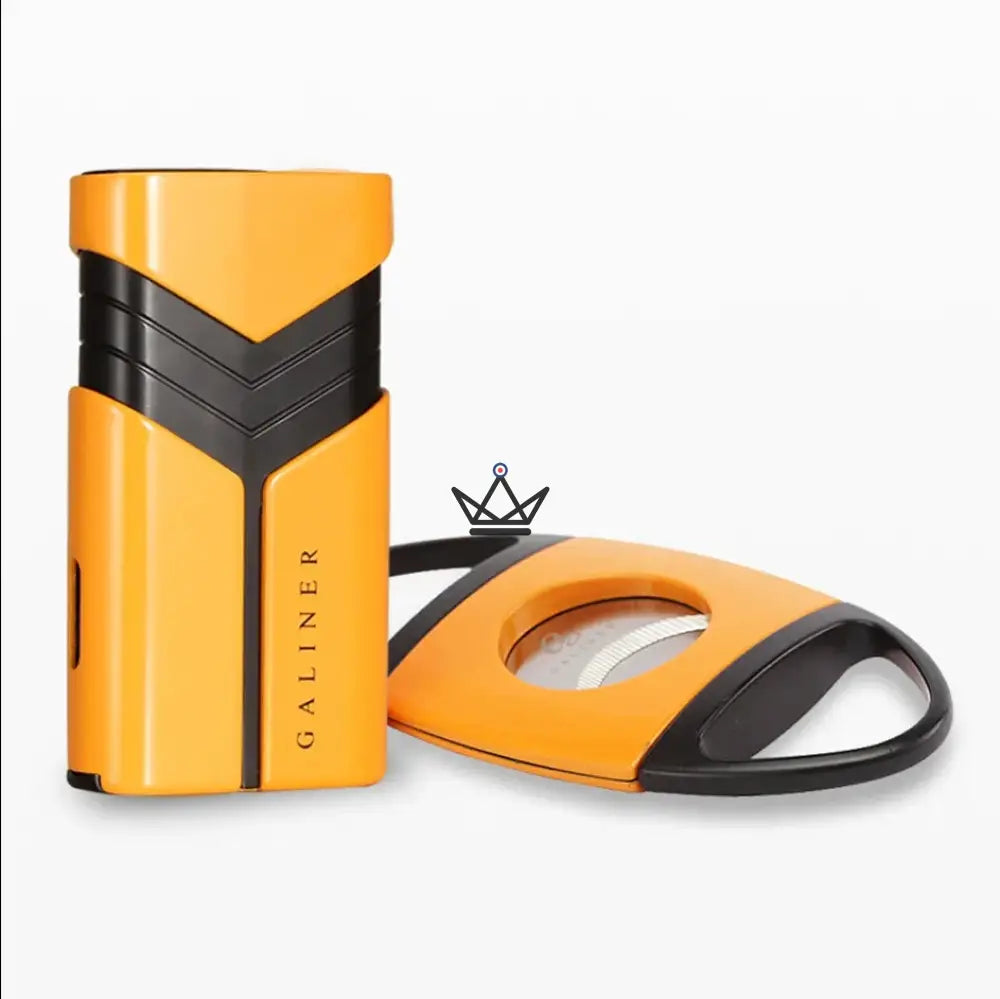 INFERNO Lighter & Cigar Cutter Gift Set — Double Flame + Punch + Cigar Cutter | Gold or Black — view 11