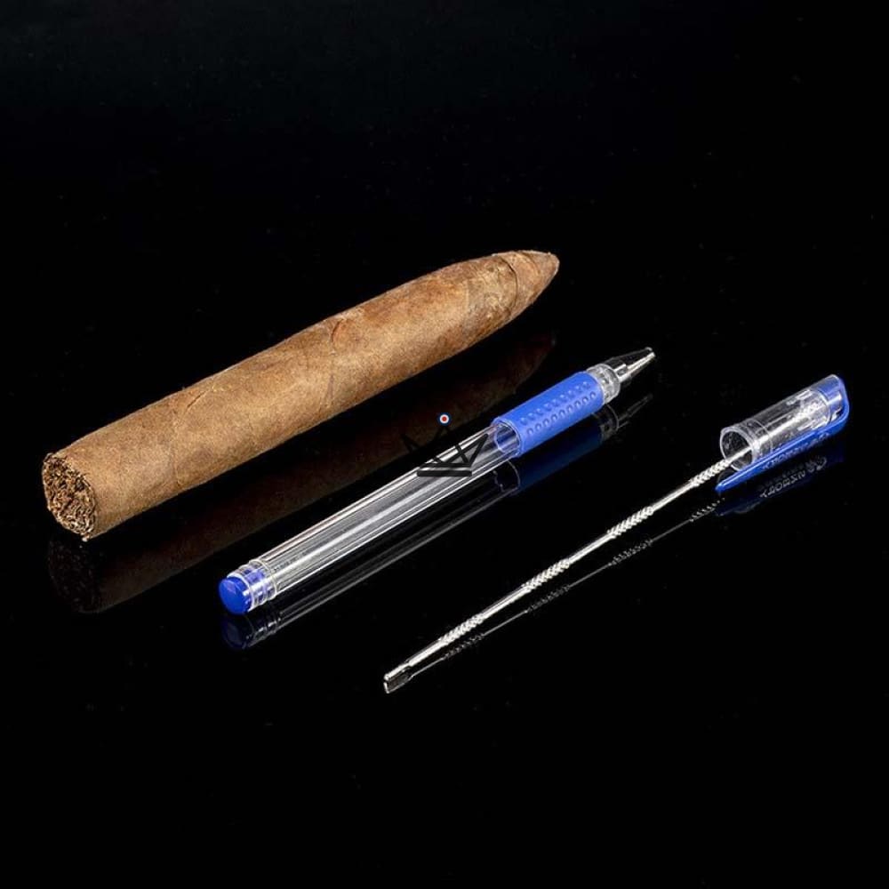 AXE Cigar Punch Pen — 14.7 cm Metal, Set of 2, Black & Blue | Gift Box Included — view 9
