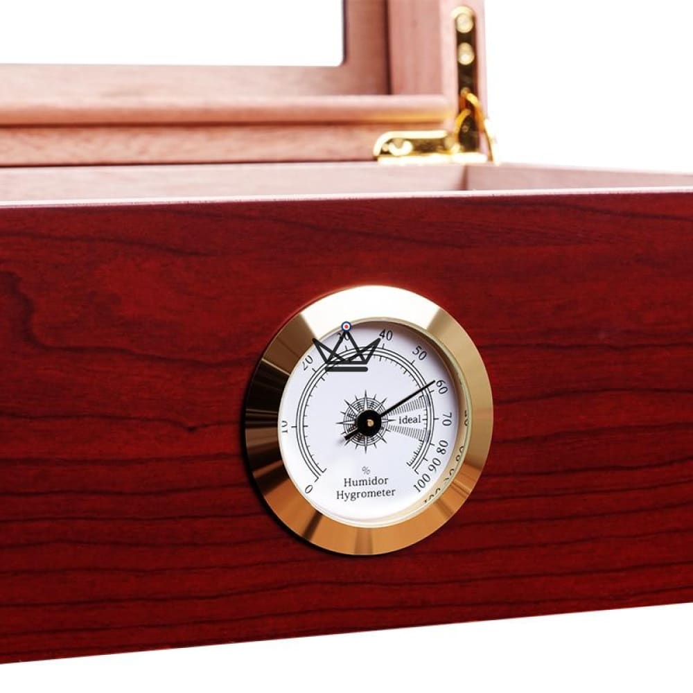 Humidor FIFTY Edition — 50 cigars, Spanish cedar, glass & hygrometer — view 6