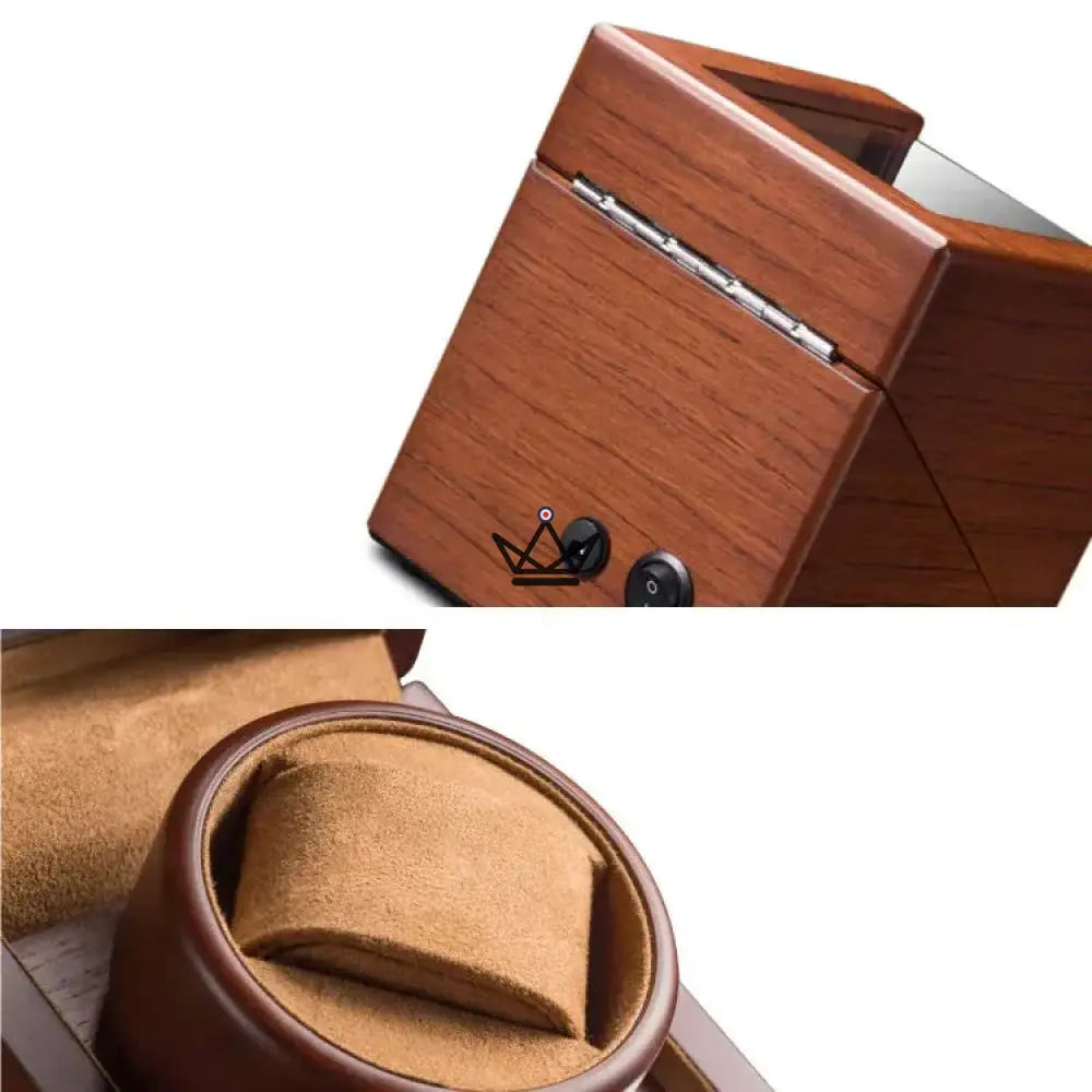 RUSTIC HERITAGE Automatic Watch Winder — Refined Wood, 3 Configurations, 5 Modes — view 14