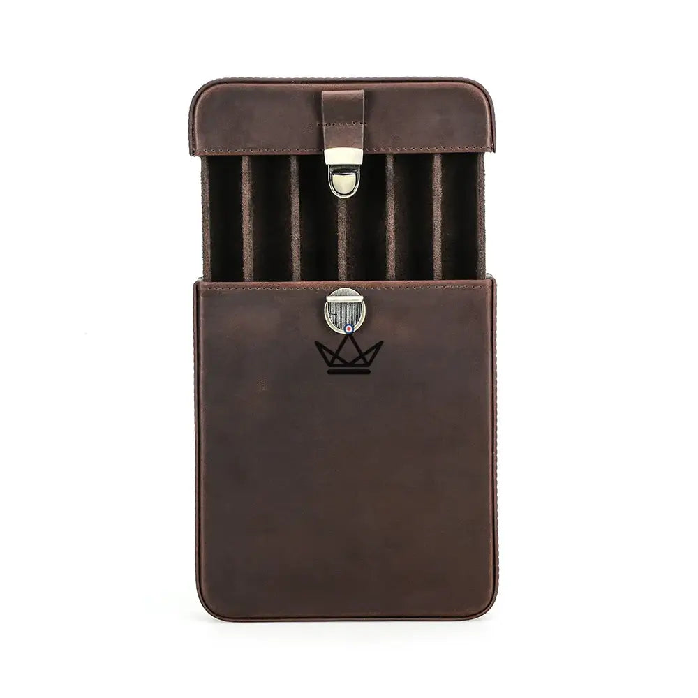 Customizable Leather Cigar Case - Voyageur Slice — view 8