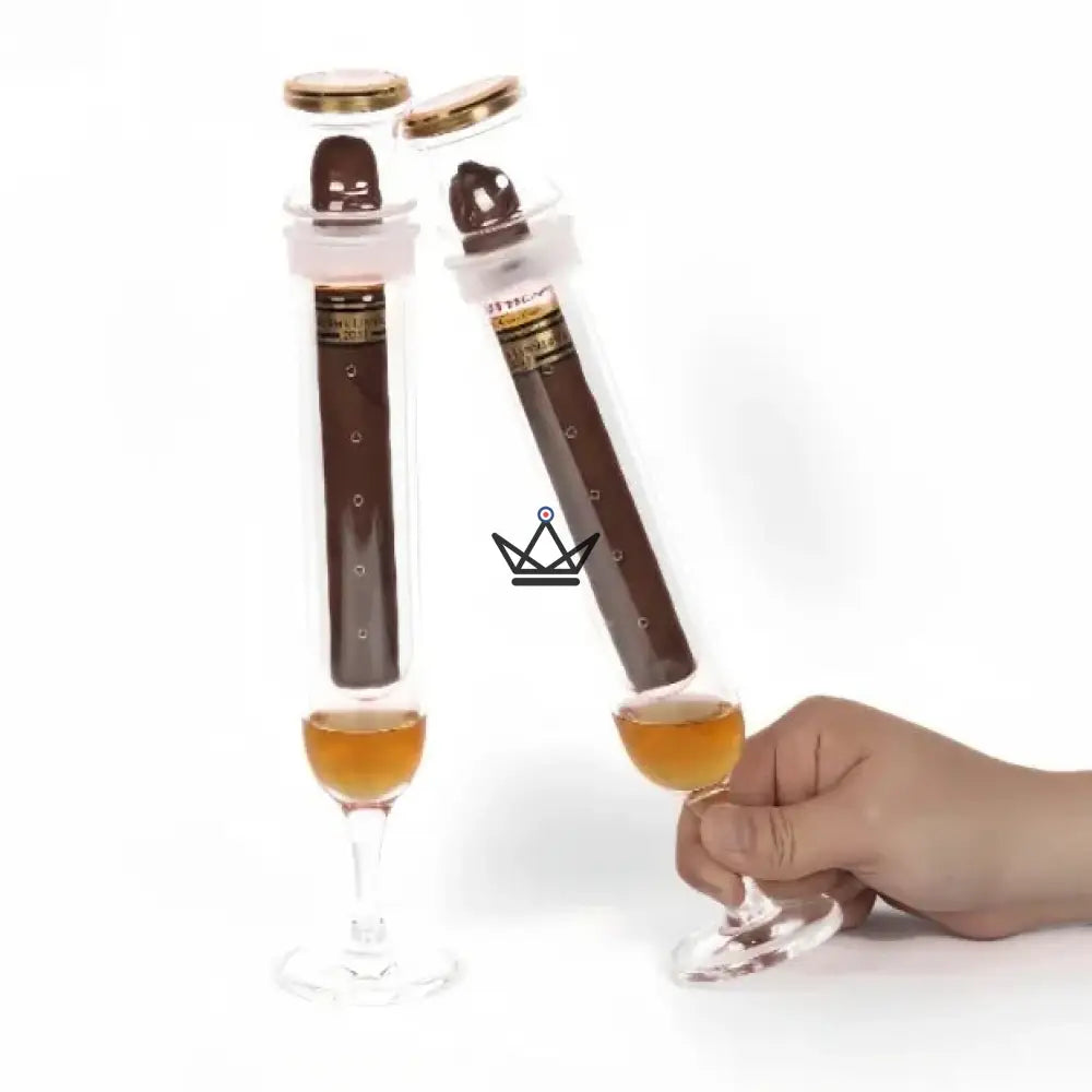 Infusio Flûtae — Zigarren-Infuser in Flötenform, integrierter Hygrometer | Gold & Silber – Ansicht 8