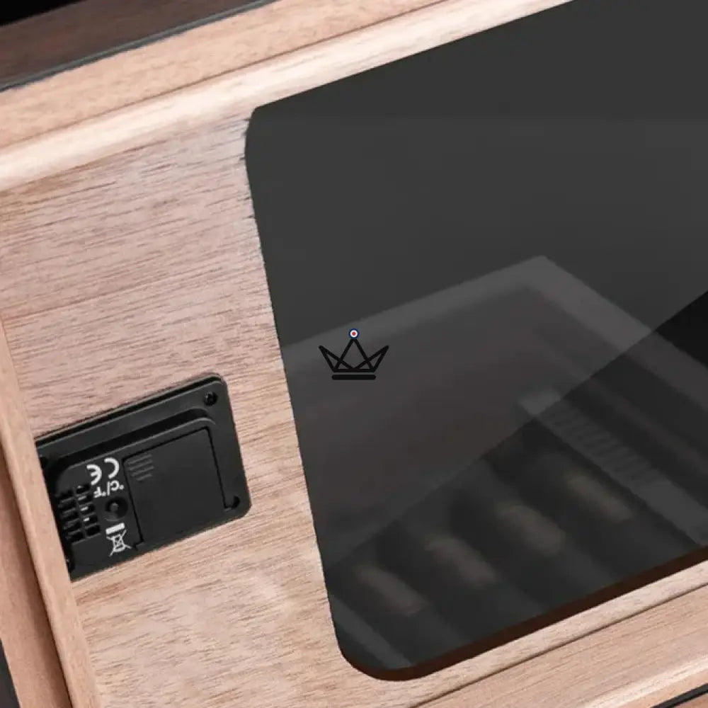 Zigarrenhumidor Elegancia Vision — spanische Zeder, Glasdeckel, 55 Zigarren, Digital-Hygrometer, 4 Ausführungen – Ansicht 16